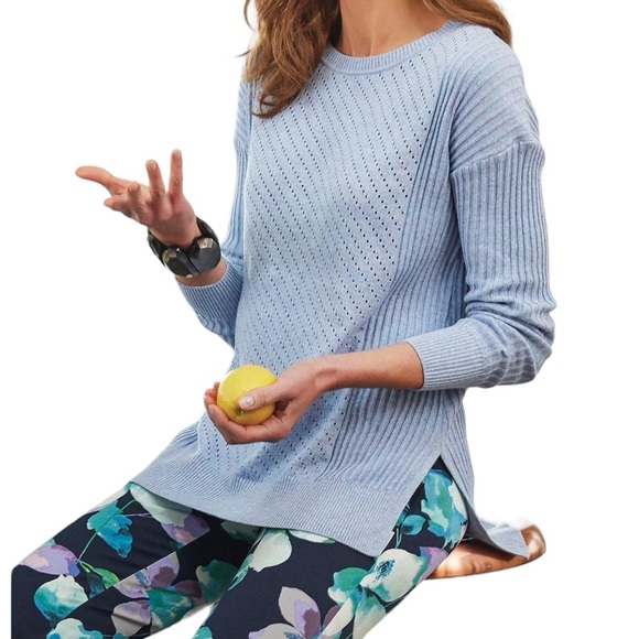 Soft Surroundings “Saint Marie” Sweater Blue - Picture 1 of 6
